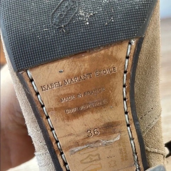 Isabel Marant Tan Suede Ankle Boots - Picture 5 of 11